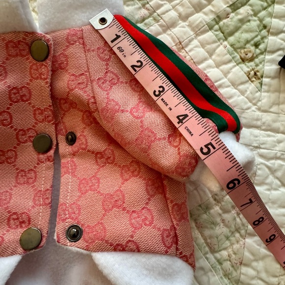 💥SALE💥Luxury-Inspired Dog Outfit Set | Size XS / Small | Cozy Jacket + Mesh Top - Picture 15 of 16